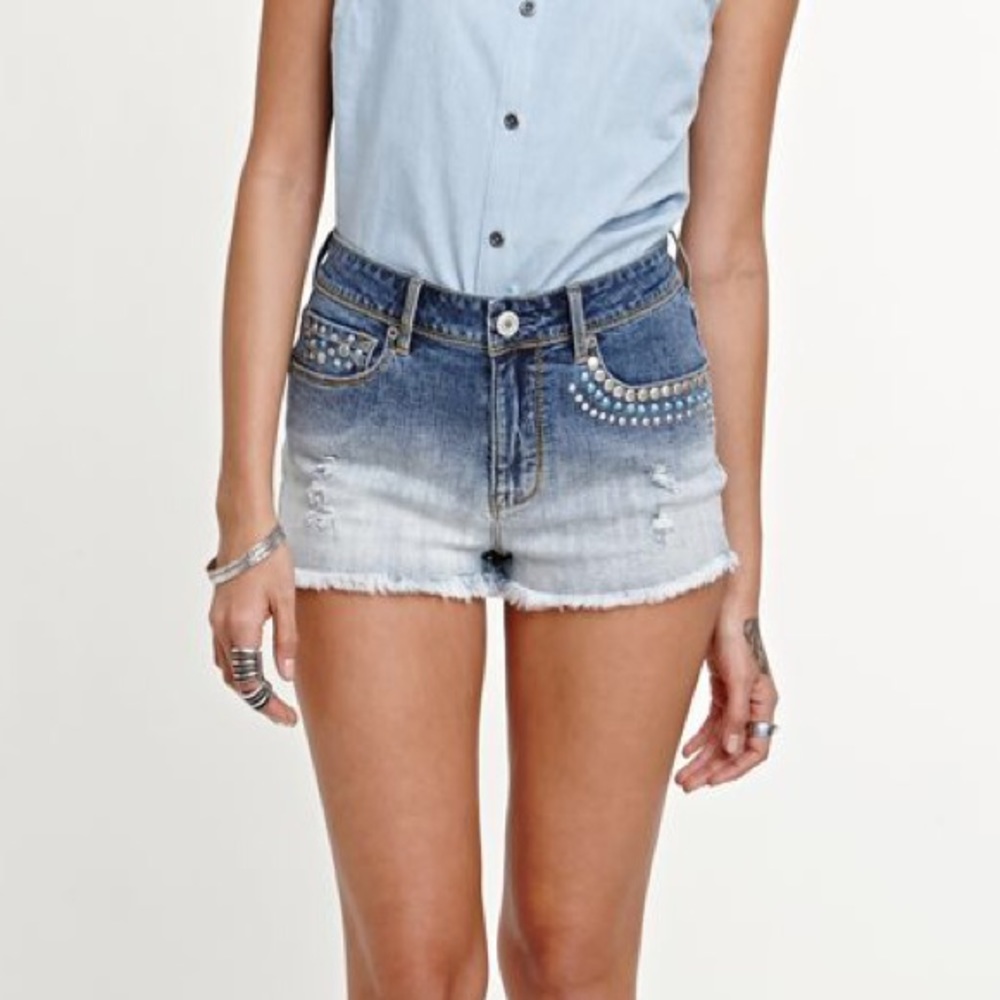 Kendall & Kylie Mid-Rise Jean Shorts